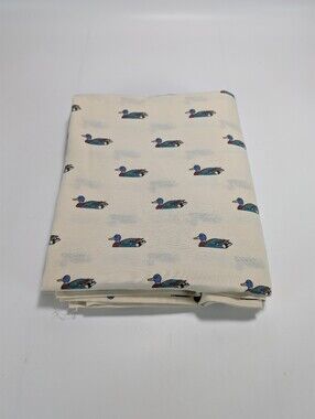 Vintage Westpoint Stevens Mallard Duck Print Full Size Flat Sheet